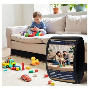 SELLMAZON Under Couch Blocker, Toy Blocker for Furniture, Stop Things Going Unde